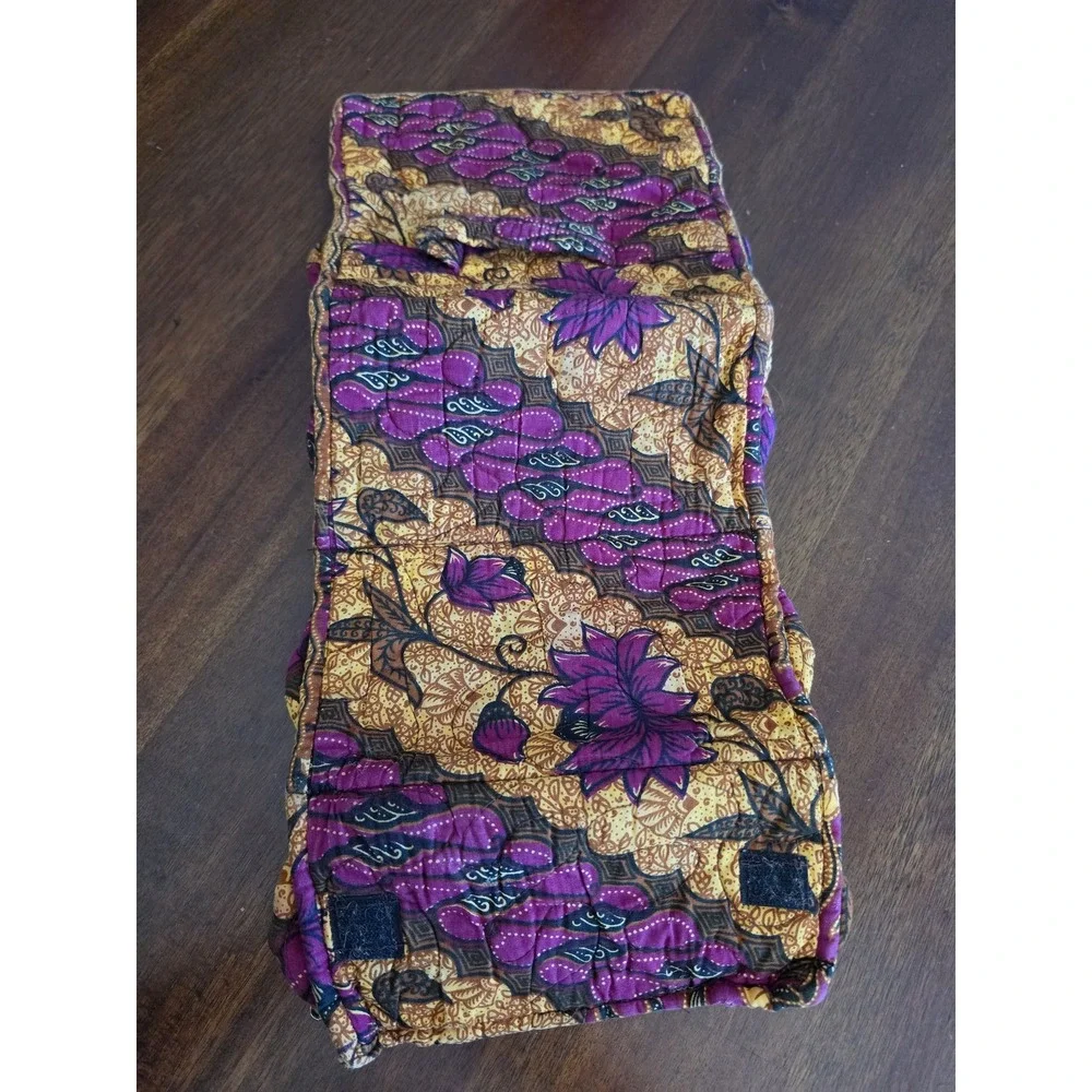 Jewelry Roll Travel Organizer Purple Yellow Brown Boho Bohemian Wrap Pouch
